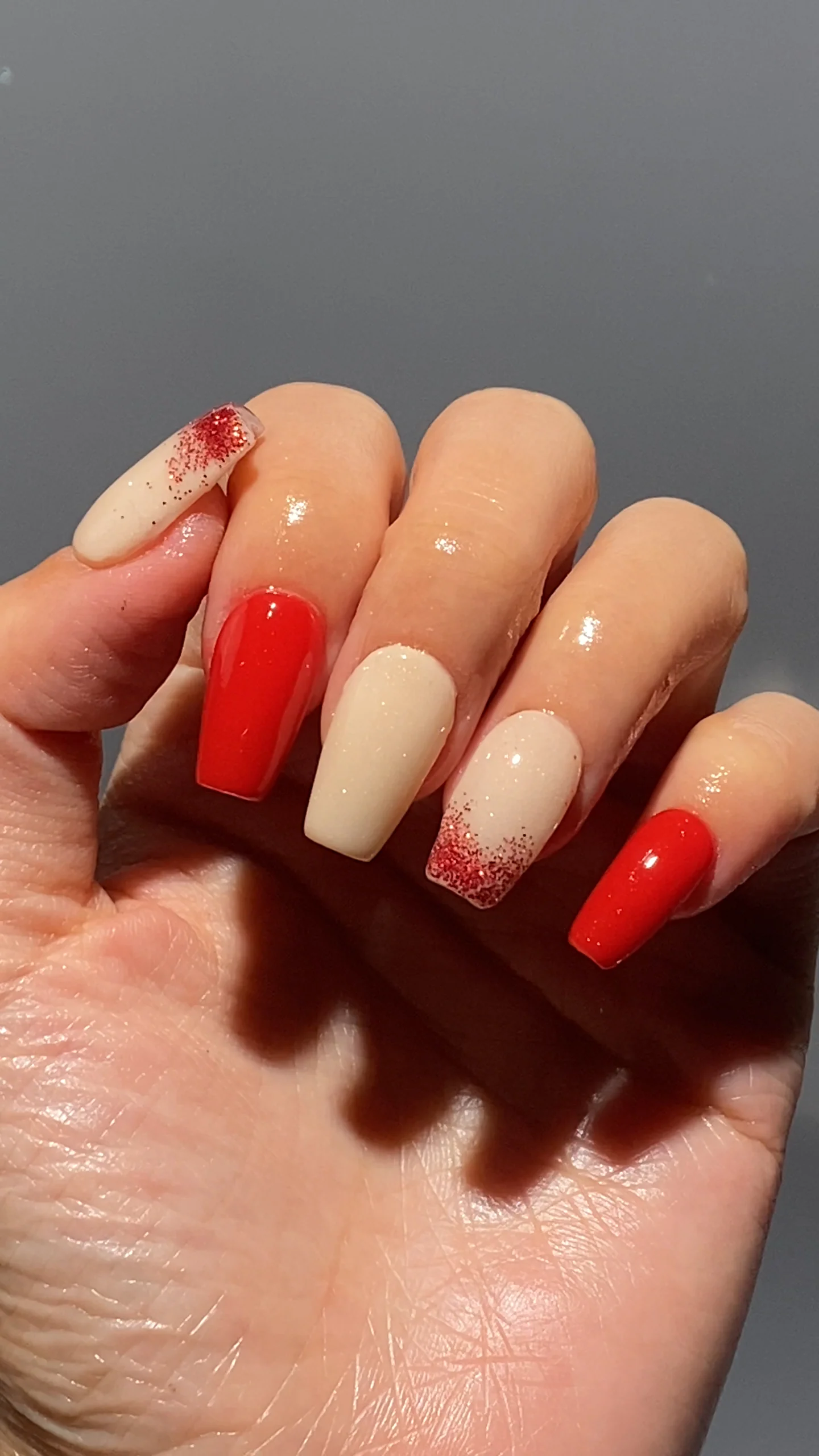 Crimson Dusk Ombre