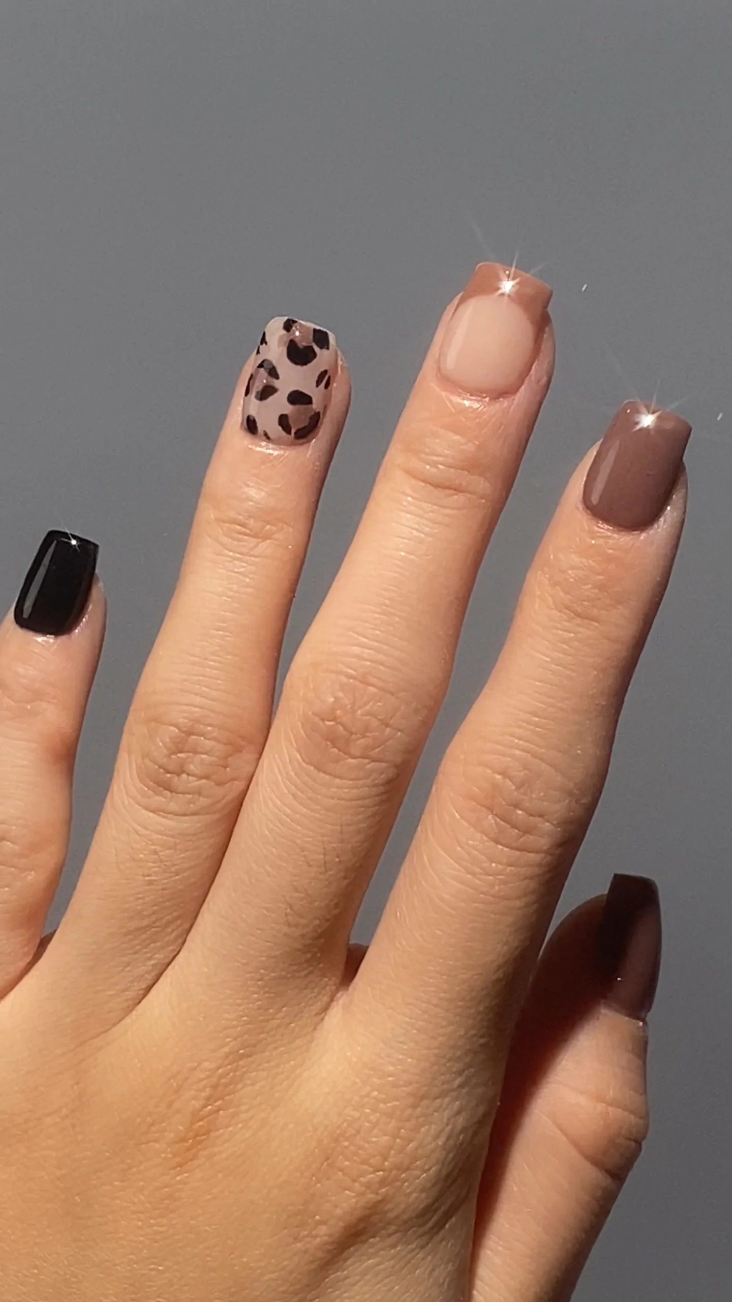 Glamour Almond Leopard Print