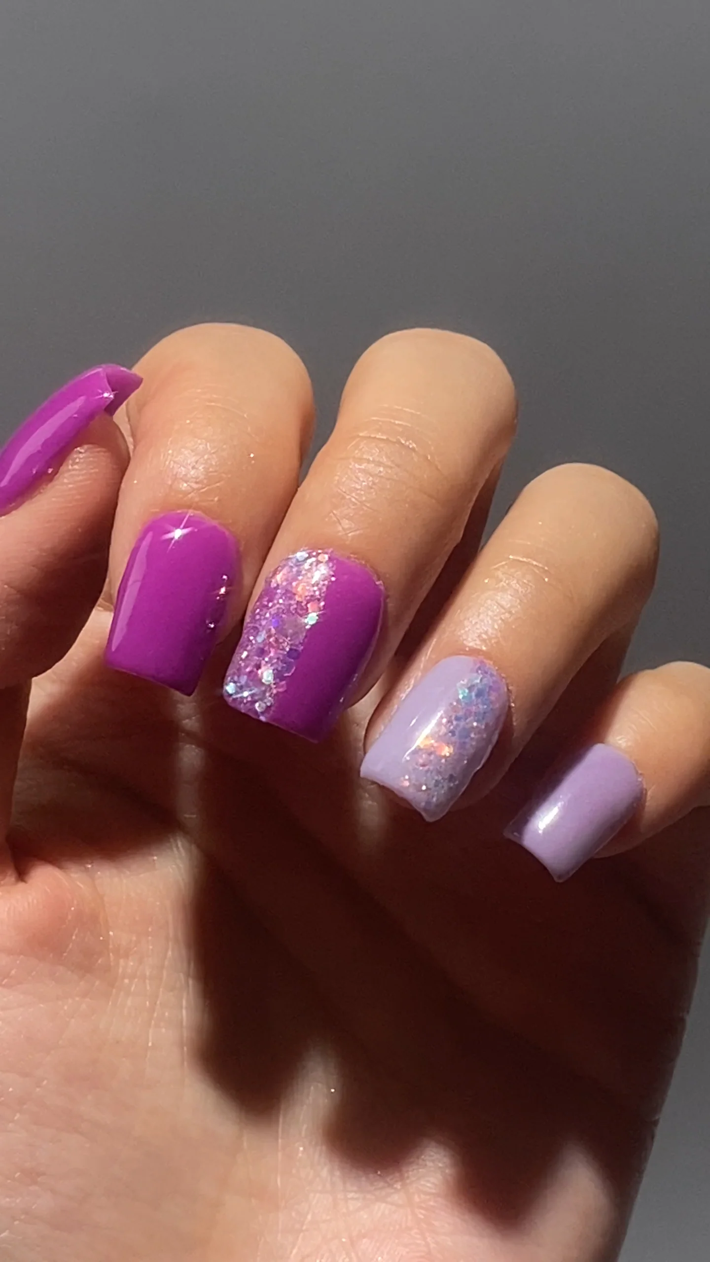 Lilac Berry Crystal Color Block