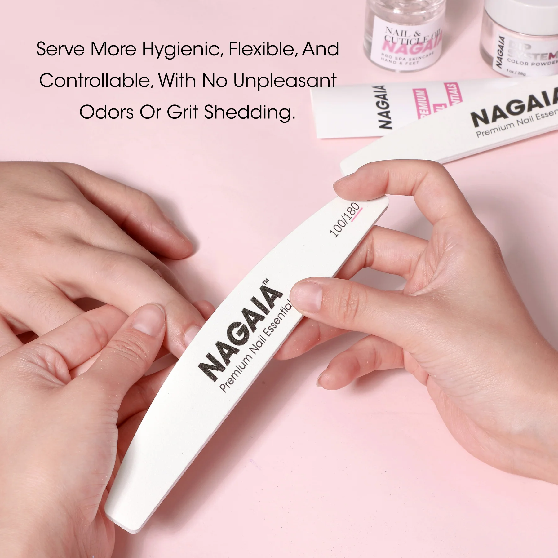 NAGAIA Premium Nail File 180/100 Grit - Image 4