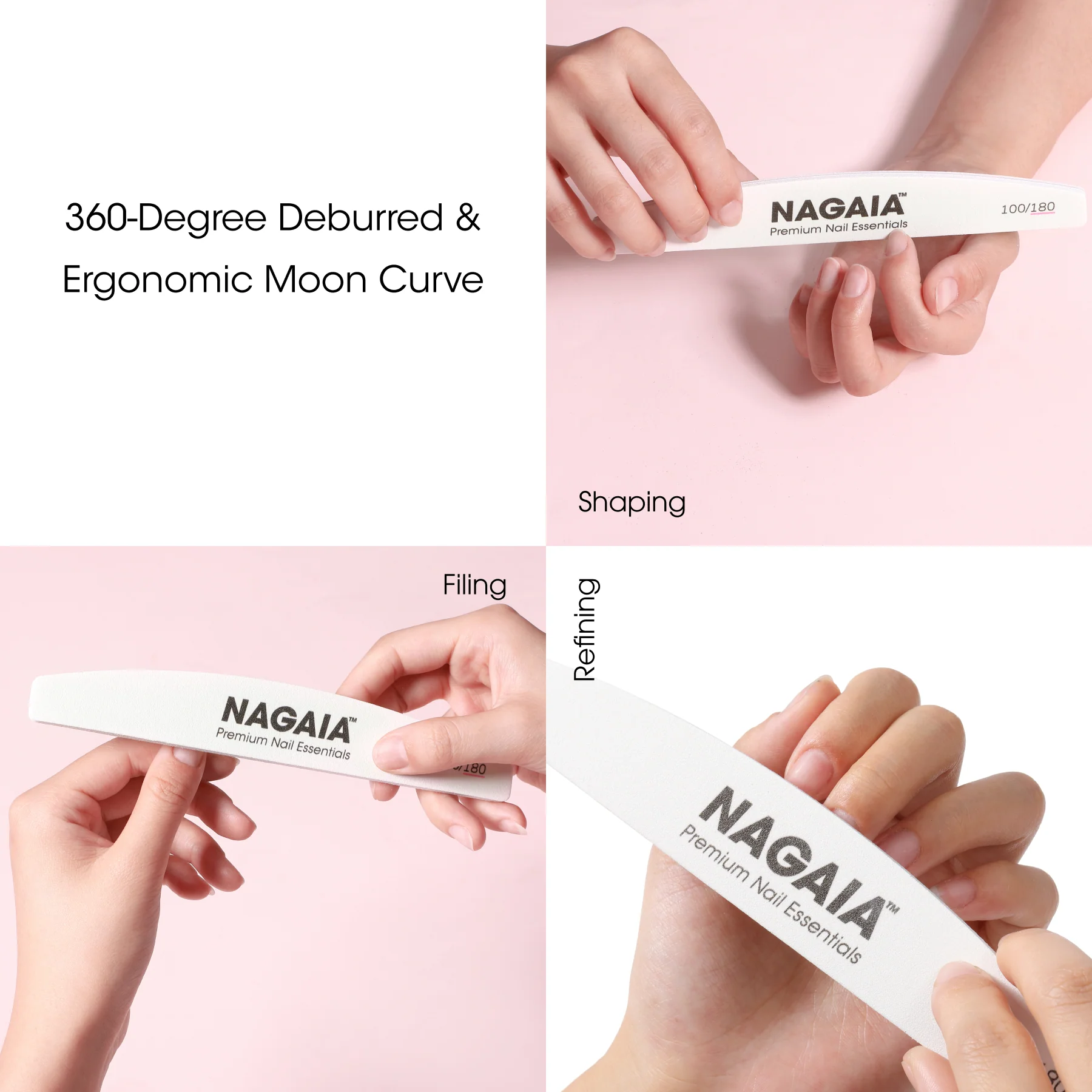 NAGAIA Premium Nail File 180/100 Grit - Image 5
