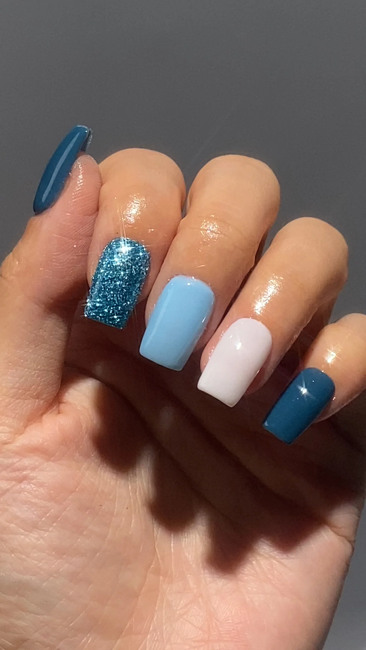 Teals Shimmering Ocean